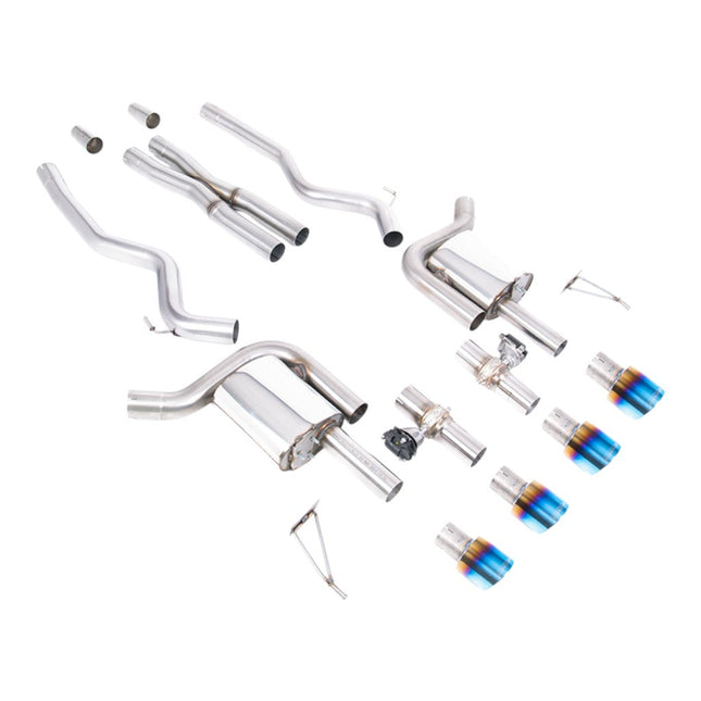 Milltek SSXFD428 Cat-Back Exhaust 2.76" (Blue Titanium GT-100 Tips) for Ford Mustang GT 5.0L Fastback (S650) 2024+