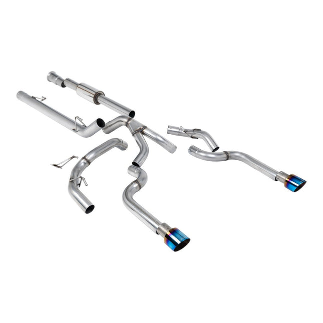 Milltek SSXFD491 Cat-Back Exhaust with Burnt Titanium GT-100 Tips for Ford F-150 SuperCrew 5.0 V8 (2021+)