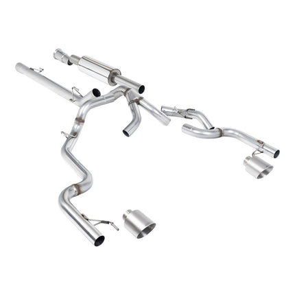 Milltek SSXFD494 Cat-Back Exhaust with Brushed Titanium GT-115 Tips for Ford F-150 5.0L / 3.5L EcoBoost (2021+)