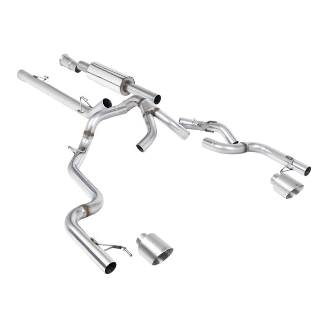 Milltek SSXFD494 Cat-Back Exhaust with Brushed Titanium GT-115 Tips for Ford F-150 5.0L / 3.5L EcoBoost (2021+)