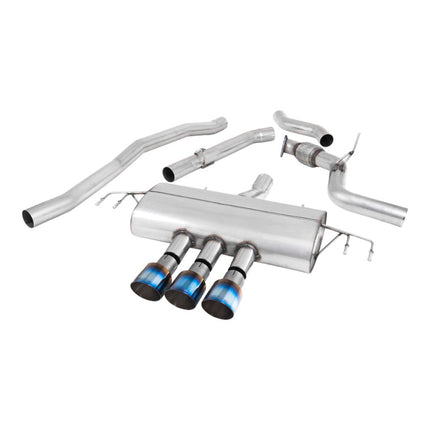 Milltek SSXHO262 Cat-Back Exhaust with Blue Titanium GT-100 Tips for Honda Civic FK7 (Non-OPF/GPF)