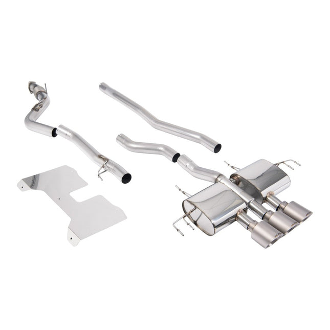 Milltek SSXHO296 Cat-Back Exhaust with Brushed Titanium GT-115 Tips for Honda Civic Type R FL5 (2022+)