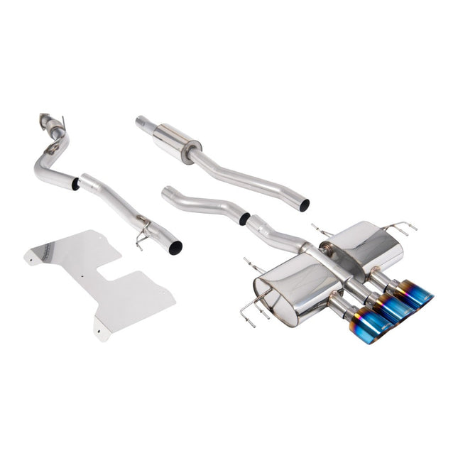 Milltek SSXHO303 Cat-Back Exhaust 3" Burnt Titanium GT-115 Trims for Honda Civic Type R FL5 (2022+)
