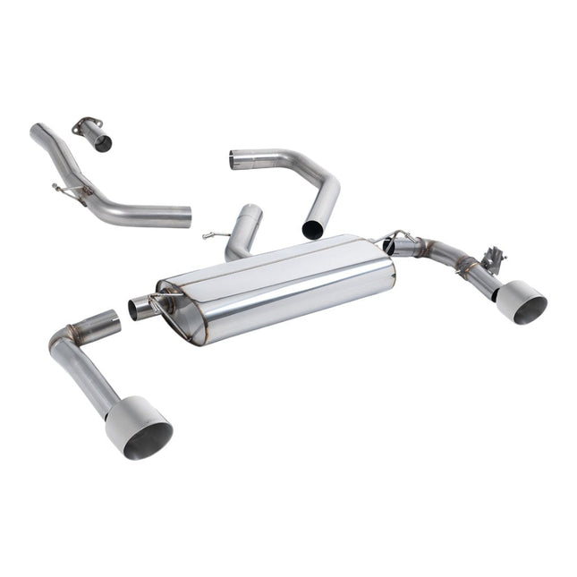 Milltek SSXHY175 Filter-Back Exhaust with Brushed Titanium GT-115 Tips for Kia Ceed GT 1.6 (2019+)