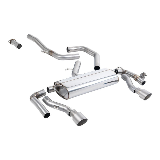 Milltek SSXHY180 Filter-Back Exhaust with Brushed Titanium GT-100 Tips for Kia ProCeed GT 1.6 OPF/GPF (2019+)