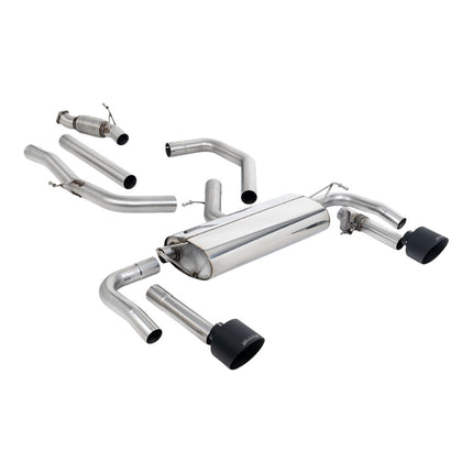 Milltek SSXHY192 Cat-Back Exhaust with Cerakote Black GT-139 Tips for Hyundai Elantra N 2.0L
