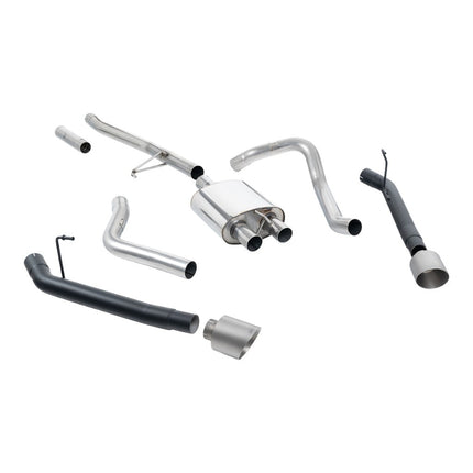 Milltek SSXJP108 Cat-Back Exhaust with Brushed Titanium GT-115 Tips for Jeep Gladiator 3.6 JT (2020+)