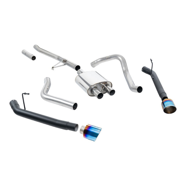 Milltek SSXJP109 Cat-Back Exhaust with Blue Titanium GT-115 Tips for Jeep Gladiator 3.6 JT (2020+)