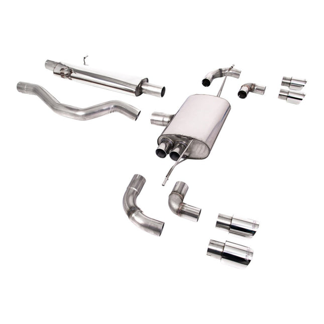 Milltek SSXLR100 Filter-Back Exhaust with Polished GT-90 Tips for Land Rover Defender 110 P400