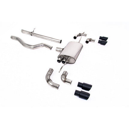 Milltek SSXLR106 GPF-Back Non-Resonated Exhaust with Black Quad GT-90 Tips for Land Rover Defender 110 (2020+)