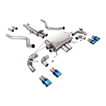 Milltek SSXLR113 Filter-Back Exhaust 2.76" (Blue Titanium GT-90 Trims) for Land Rover Defender 90 P525 OPF/GPF (2021+)