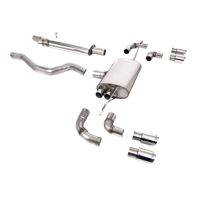 Milltek SSXLR130 Filter-Back Exhaust with Carbon Jet GT-90 Tips for Land Rover Defender 110 P300 P400e