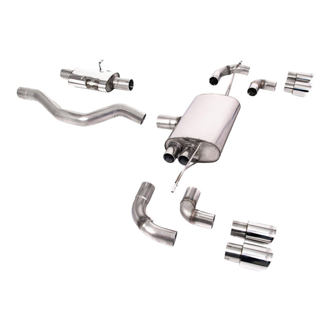Milltek SSXLR150 Filter-Back Exhaust with Polished GT-90 Tips for Land Rover Defender 90 P400