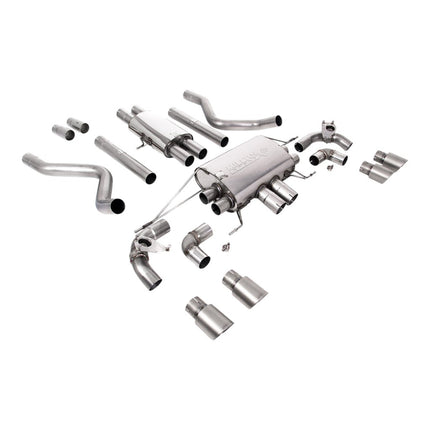Milltek SSXLR180 Cat-Back Exhaust 2.76" (Brushed Titanium GT-90 Trims) for Land Rover Defender 110 P525 Non-OPF/GPF (2021+)