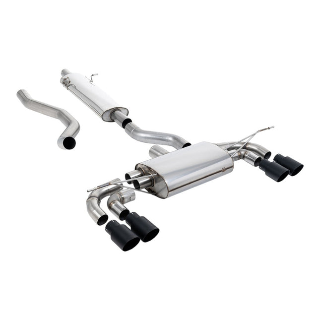 Milltek SSXLR215 Filter-Back Exhaust for Land Rover Defender 130 P300 & P400e (2023+) Black GT90