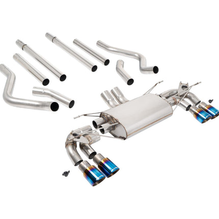 Milltek Sport Cat-Back Exhaust 2.76" (Burnt Titanium GT-90 Trims) for Land Rover Defender 130 5.0 2023 - SSXLR237