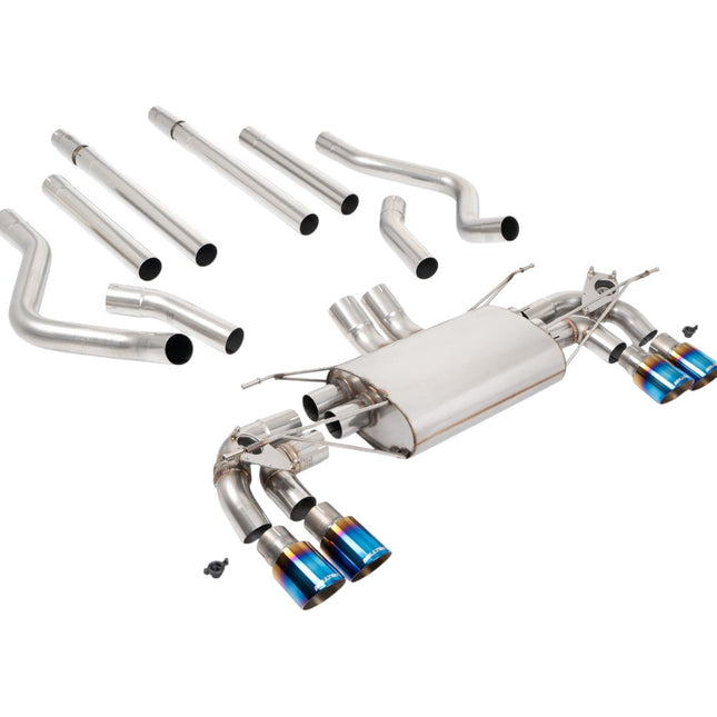Milltek Sport Cat-Back Exhaust 2.76" (Burnt Titanium GT-90 Trims) for Land Rover Defender 130 5.0 2023 - SSXLR237