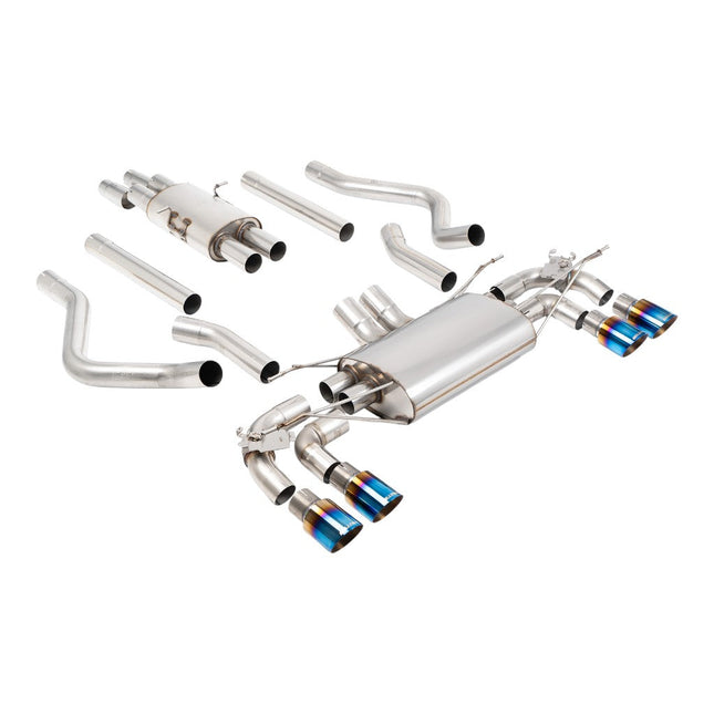 Milltek Sport Filter-Back Exhaust 2.76" (Blue Titanium GT-90 Trims) for Land Rover Defender 130 5.0 2023 - SSXLR242