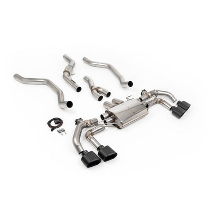 Milltek Sport Valved Cat-Back Exhaust with Cerakote Black Tips for Range Rover P400 3.0 L461 2022 (SSXLR253)