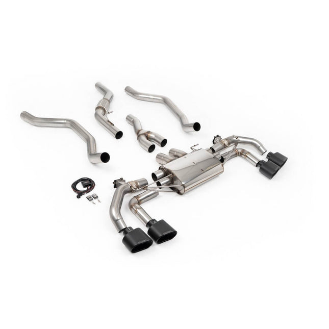 Milltek Sport Valved Cat-Back Exhaust with Cerakote Black Tips for Range Rover P400 3.0 L461 2022 (SSXLR253)