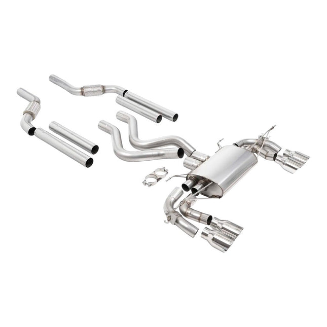 Milltek Sport Filter-Back Exhaust 3.15" (Quad GT-100 Polished Tips) for Land Rover Defender 110 OCTA (P635) 2025 - SSXLR263