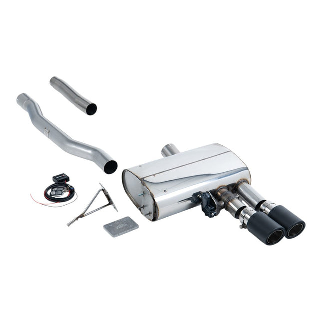 Milltek SSXM476 Filter-Back Exhaust with Carbon JET-90 Tips for Mini Cooper S F56 LCI GPF (2019-2020)