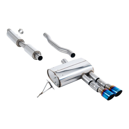 Milltek SSXM489 Cat-Back Exhaust with Blue Titanium Tips for Mini Cooper S F55 (2014+)