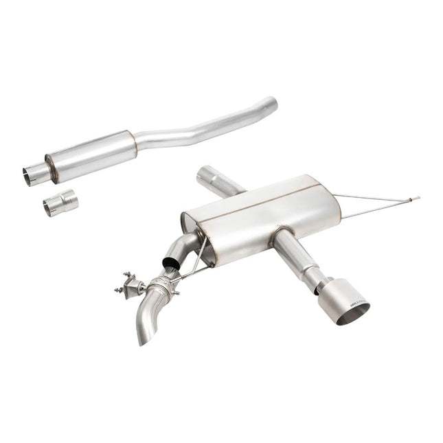 Milltek SSXM517 Filter-Back Exhaust 3" Brushed Titanium Tip for Mini JCW F66 OPF/GPF (2024+)