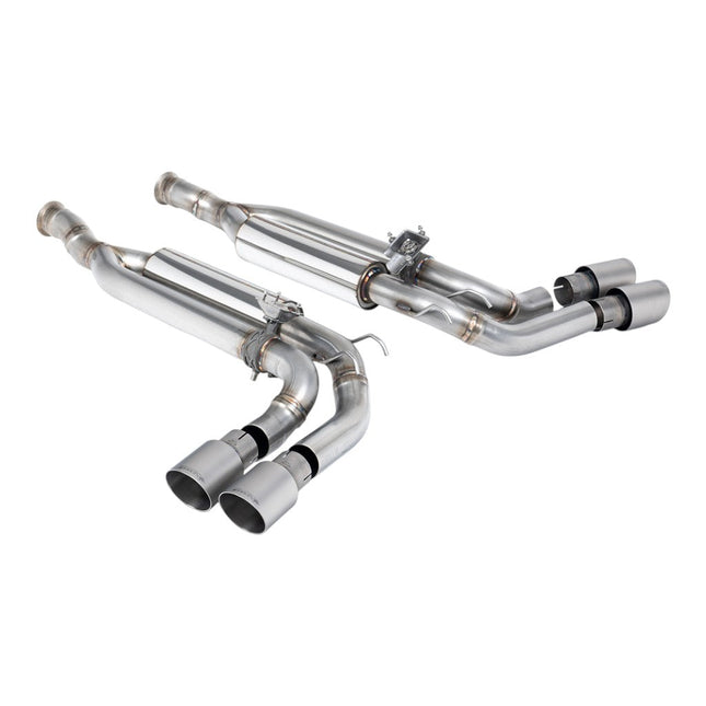 Milltek SSXMZ166 Cat-Back Exhaust 2.5" (Brushed Titanium GT-90 Trims) for Mercedes-AMG G63 EU (W463) GPF/OPF