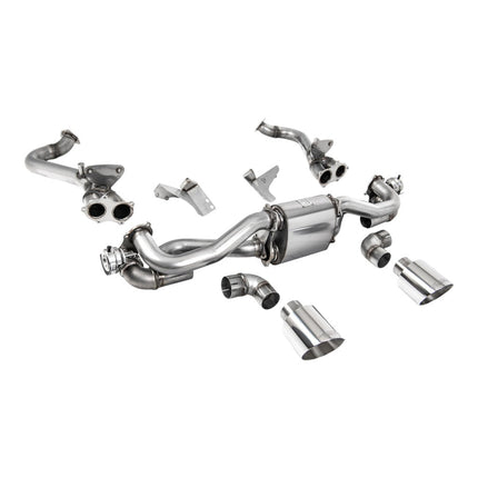 Milltek SSXPO162 Cat-Back Exhaust 2.37" (Polished GT-115 Trims) for Porsche 718 Boxster GTS / Cayman GT4 (2020+)