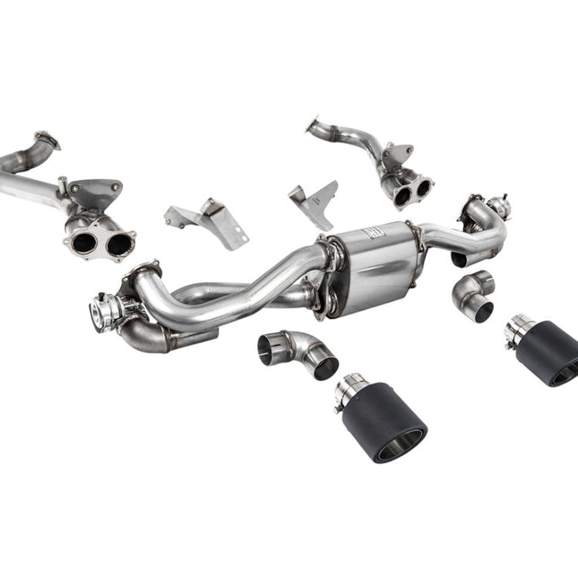 Milltek Sport Cat-Back Exhaust 2.37" (Carbon JET-115 Trims) for Porsche 718 Boxster GTS / Cayman GT4 2020 - SSXPO166