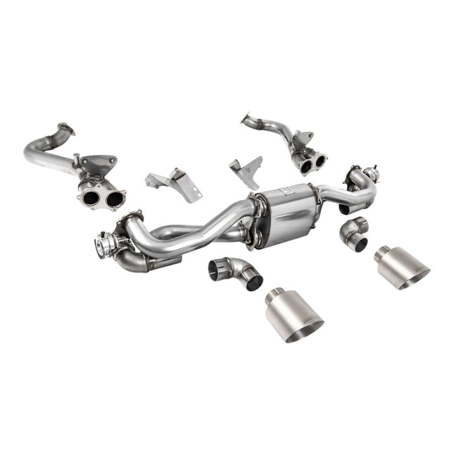 Milltek Sport Cat-Back Exhaust 2.37" (Brushed Titanium GT-115 Trims) for Porsche 718 Boxster GTS / Cayman GT4 2020 - SSXPO186