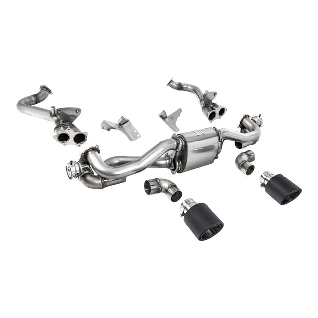 Milltek Sport Cat-Back Exhaust 2.37" (Carbon JET-115 Trims) for Porsche 718 Boxster GTS / Cayman GT4 2020 - SSXPO188