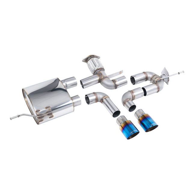 Milltek SSXRN429 Cat-Back Exhaust with Blue Titanium GT-90 Tips for Alpine A110S (2019+)