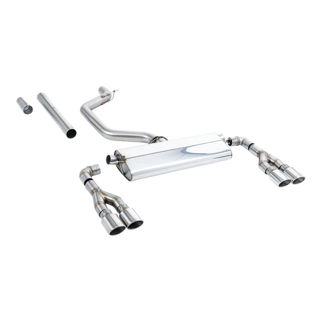 Milltek SSXSE261 Filter-Back Exhaust with Polished Oval Quad Tips for Cupra Leon 300PS Mk4 OPF/GPF