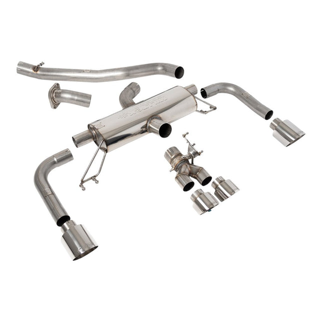 Milltek SSXTY145 Secondary Cat-Back Exhaust with Polished GT Tips for Toyota GR Corolla 1.6 Turbo (2023+)