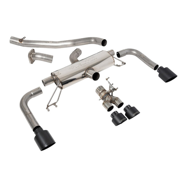 Milltek SSXTY146 Secondary Cat-Back Exhaust 3" Cerakote Black GT Tips for Toyota GR Corolla 1.6 Turbo (2023+)