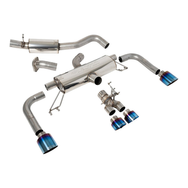 Milltek SSXTY158 Secondary Cat-Back Exhaust for Toyota GR Corolla 1.6 Turbo (Blue Titanium)
