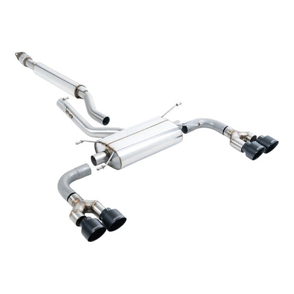Milltek SSXTY162 Secondary Cat-Back Exhaust with Cerakote Black Tips for Toyota GR86 2.4L (2022+)