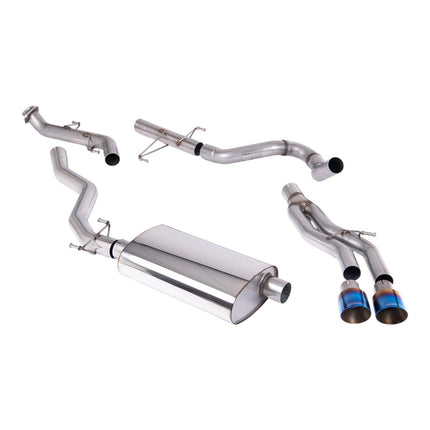 Milltek SSXTY220 Cat-Back Exhaust with Blue Titanium GT-100 Tips for Toyota Tacoma 2.4L Turbo Hybrid (2024)