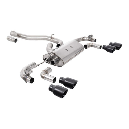 Milltek SSXVW645 Cat-Back Exhaust with Cerakote Black GT-100 Tips for VW Golf R Mk7.5