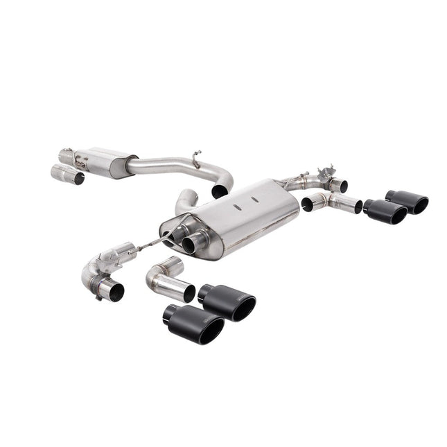 Milltek SSXVW651 Cat-Back Exhaust for VW Golf R Mk7.5 Cerakote Black (Race)