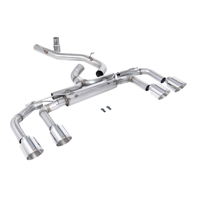 Milltek SSXVW703 Filter-Back Exhaust with GT-115 Tips for VW Golf R Mk8