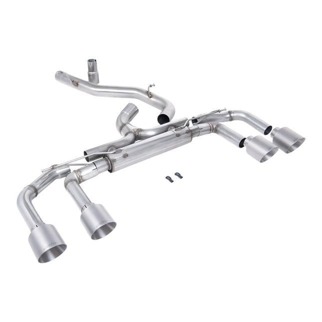 Milltek SSXVW704 Filter-Back Exhaust for VW Golf R Mk8 Titanium GT115
