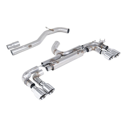 Milltek SSXVW713 Cat-Back Exhaust with Polished GT-100 Tips for VW Golf R Mk7 (Race)