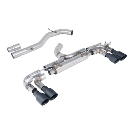Milltek SSXVW714 Cat-Back Exhaust with Cerakote Black GT-100 Tips for VW Golf R Mk7 (Race)