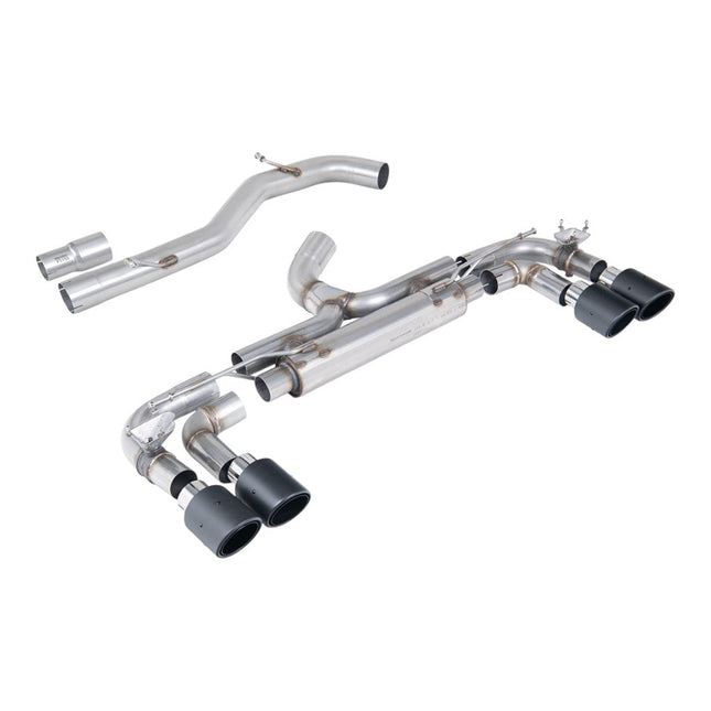 Milltek SSXVW717 Cat-Back Exhaust with Carbon Jet GT-100 Tips for VW Golf R Mk7