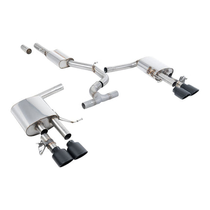 Milltek SSXVW743 Filter-Back Exhaust (Cerakote Black Ovals) for VW Arteon R OPF/GPF