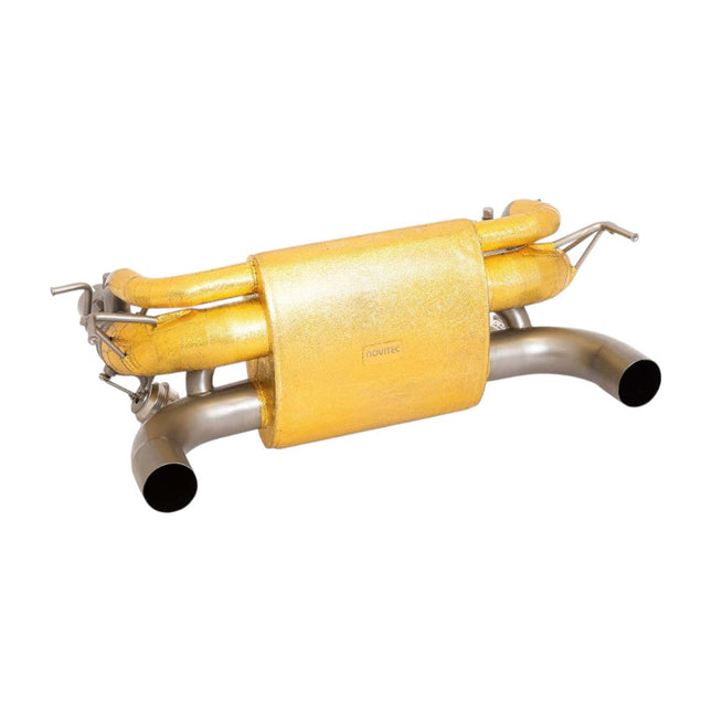Novitec Valved Cat-Back Exhaust Gold-Plated Inconel for Ferrari F8 Spider (F1 444 76)