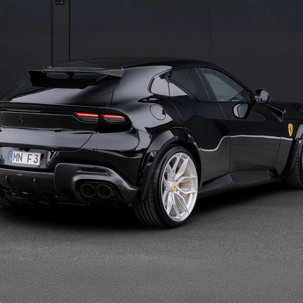 Novitec Black Stainless Steel Tailpipes for Ferrari Purosangue